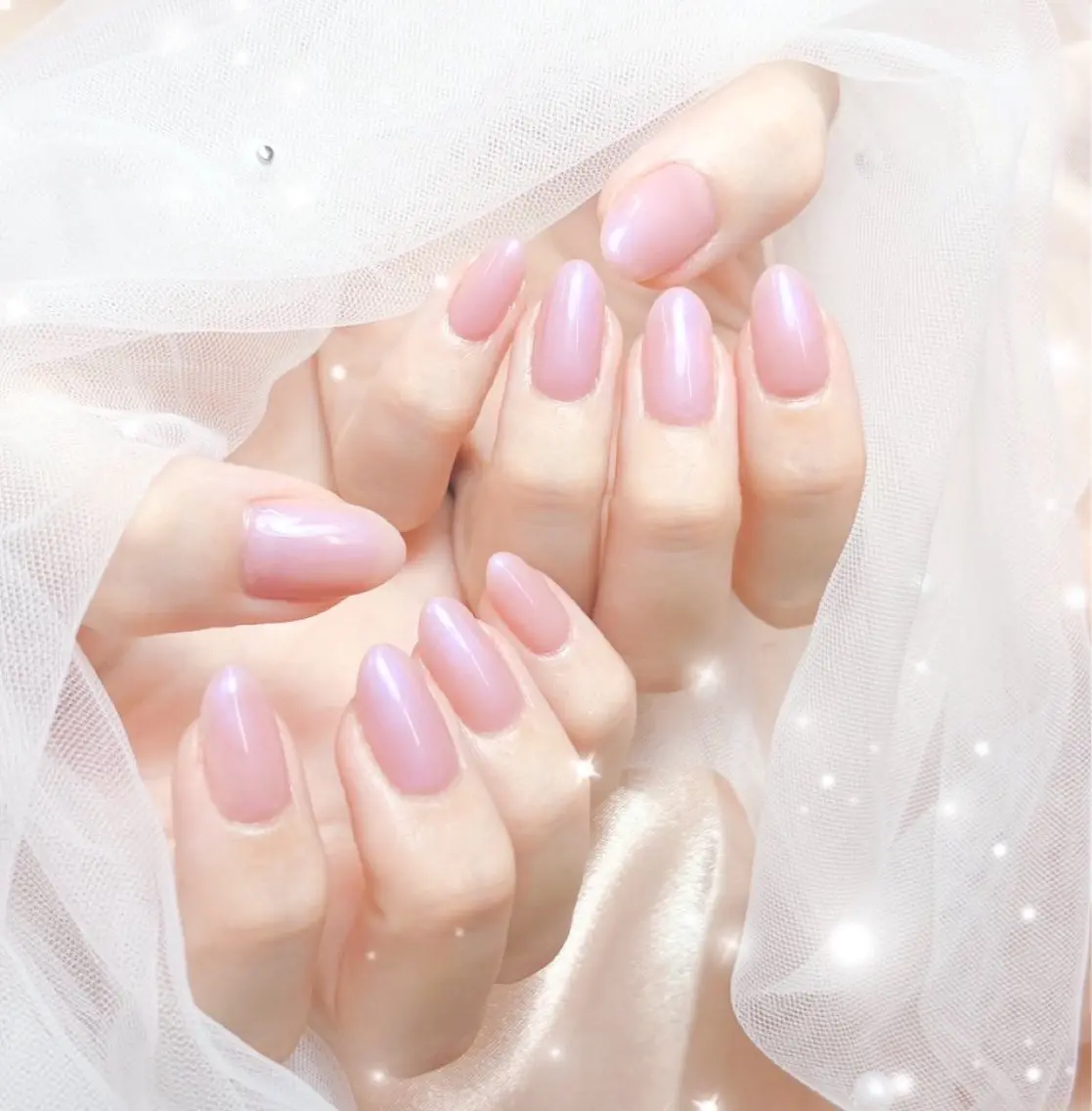 ネイル ワンカラーネイル ピンク シンプルネイル ハンドネイル Pawtique Arisaのネイルデザイン