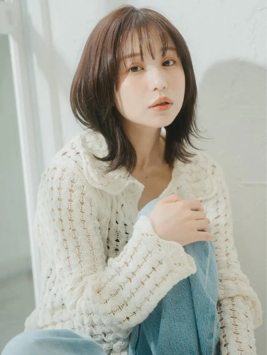 ミディアム ✂ショートボブ専門 津川里緒✨️のヘアスタイル