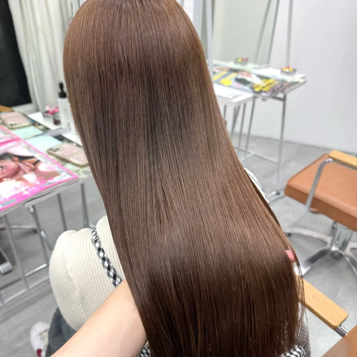 ロング カラー ヘアアレンジ ヘアカラー ブリーチなしカラー /新百合ヶ丘/安形翔のヘアスタイル