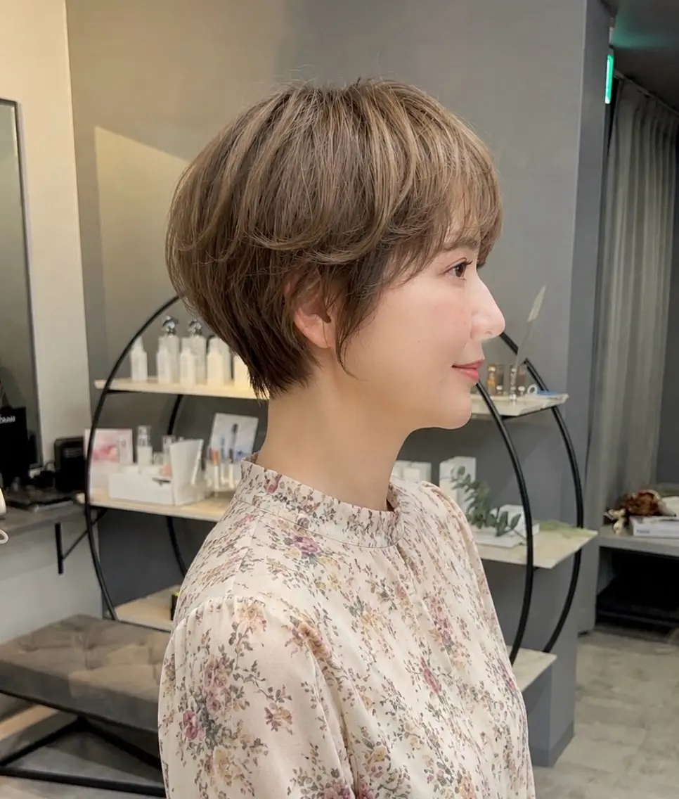 ショート 久保 佳乃のヘアスタイル