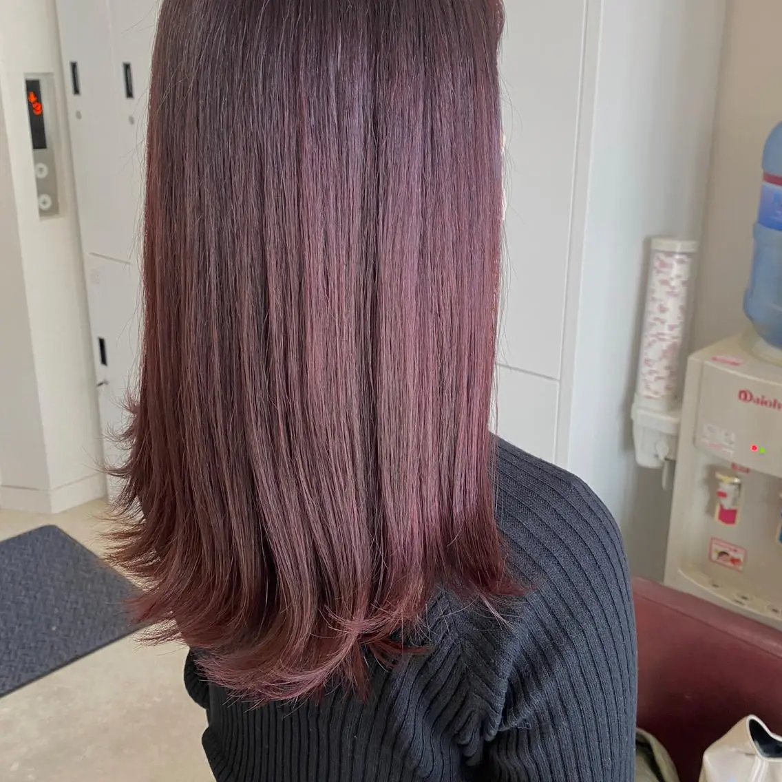 セミロング ヘアカラー トリートメント 吉原 みえのヘアスタイル