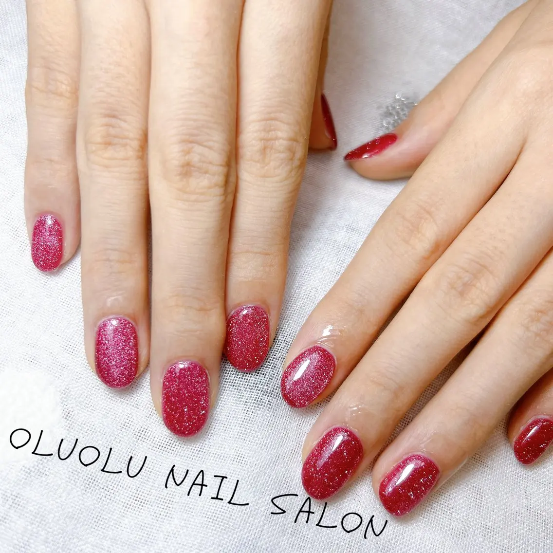 ネイル フラッシュネイル フラッシュマグ マグネットネイル oluolu nailsalonのネイルデザイン
