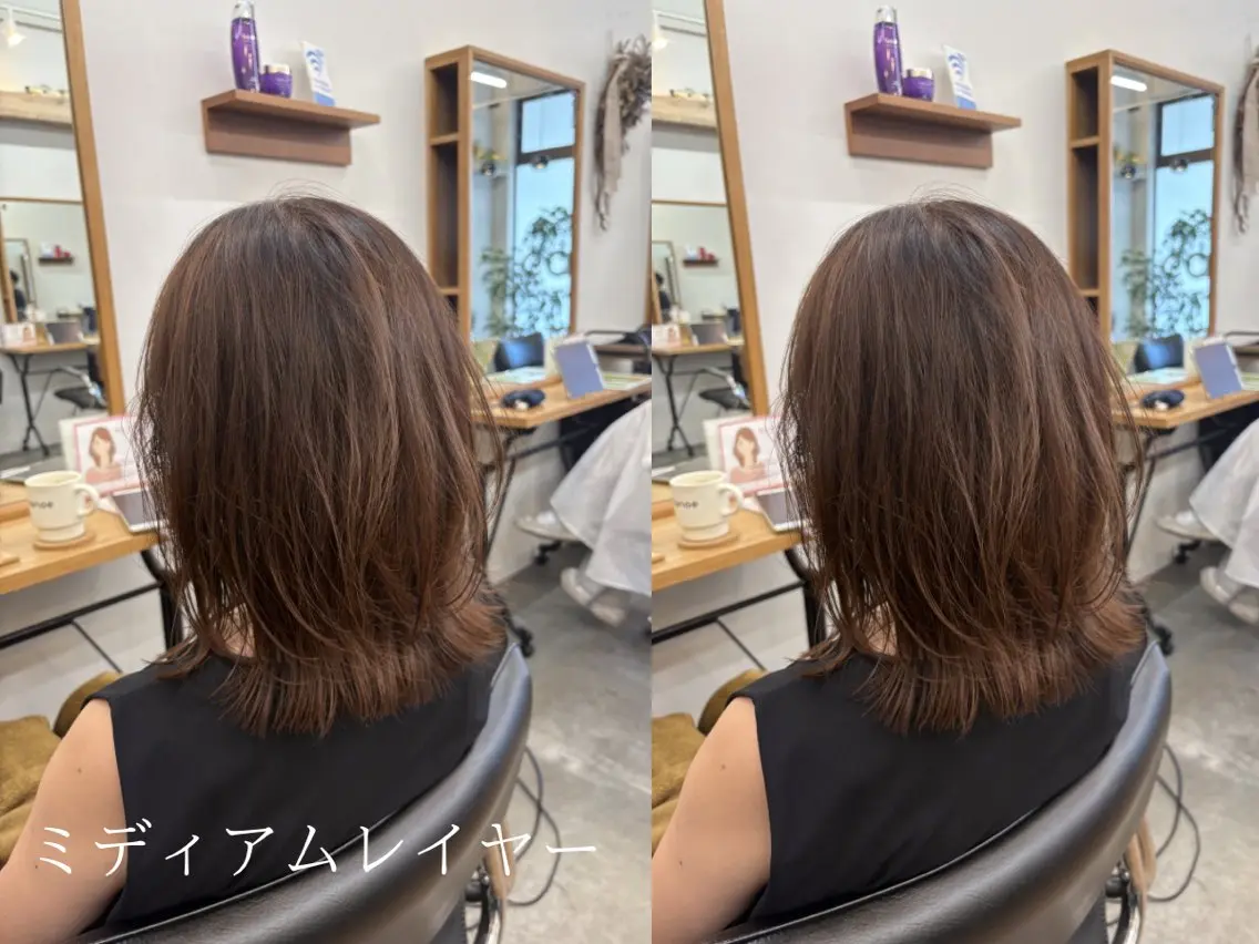 セミロング カット ヘアカラー トリートメント カノエ博多ミスト /くうまのその他イメージ