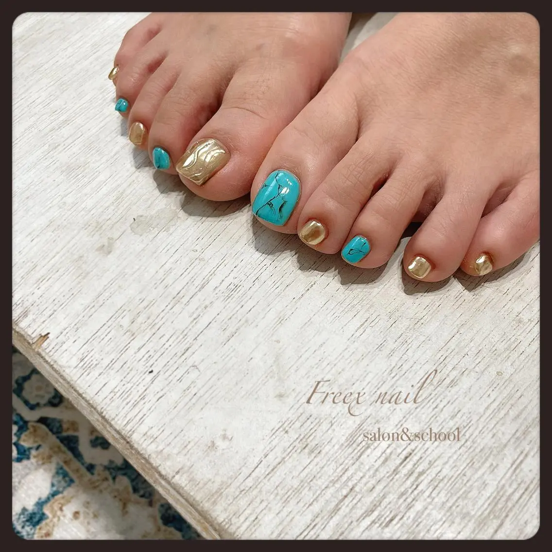 ネイル フットネイル 持ち込み フットネイル freex nail /ニュアンス/個性派のネイルデザイン