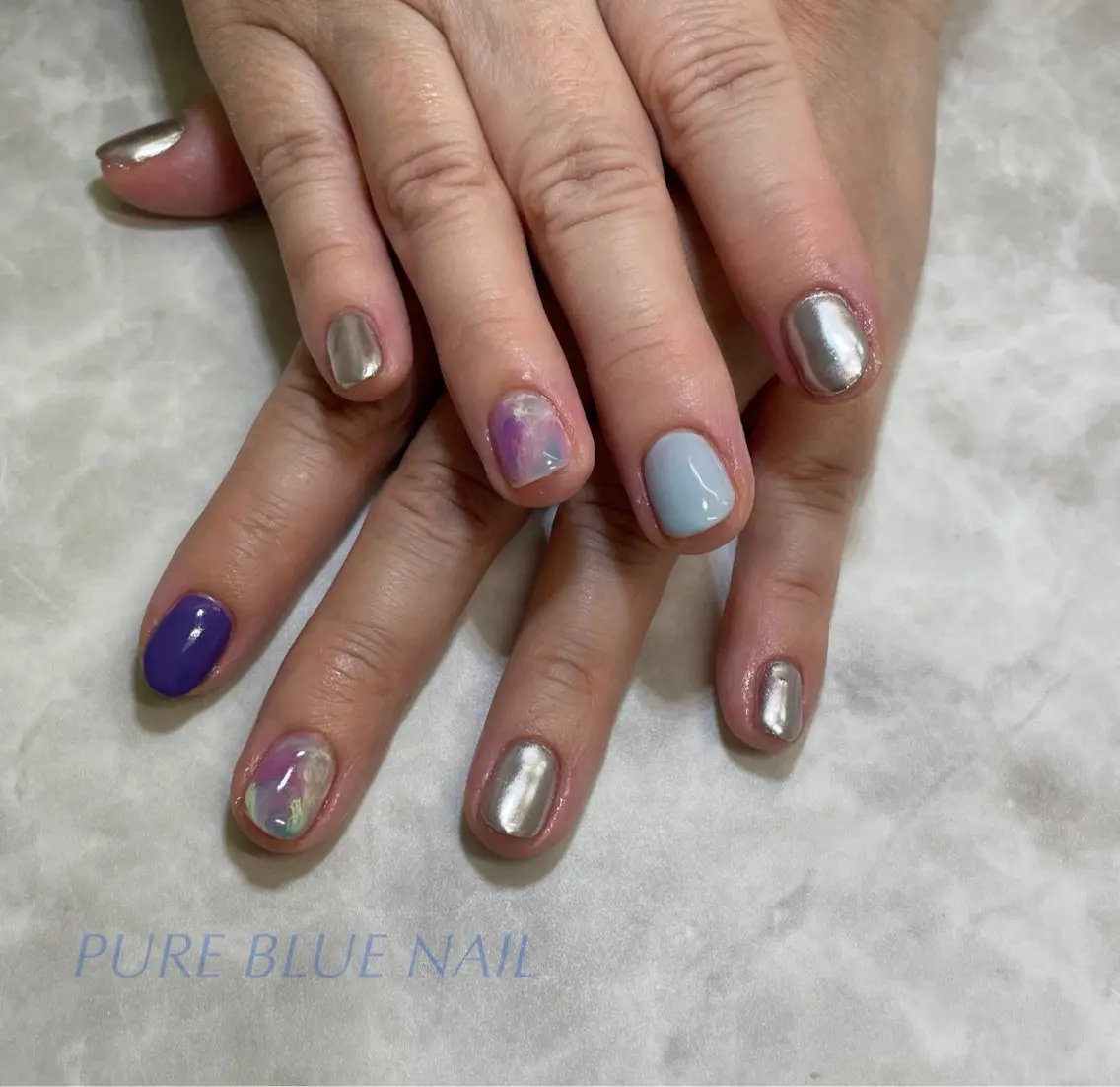 ネイル PURE BLUE NAILのネイルデザイン