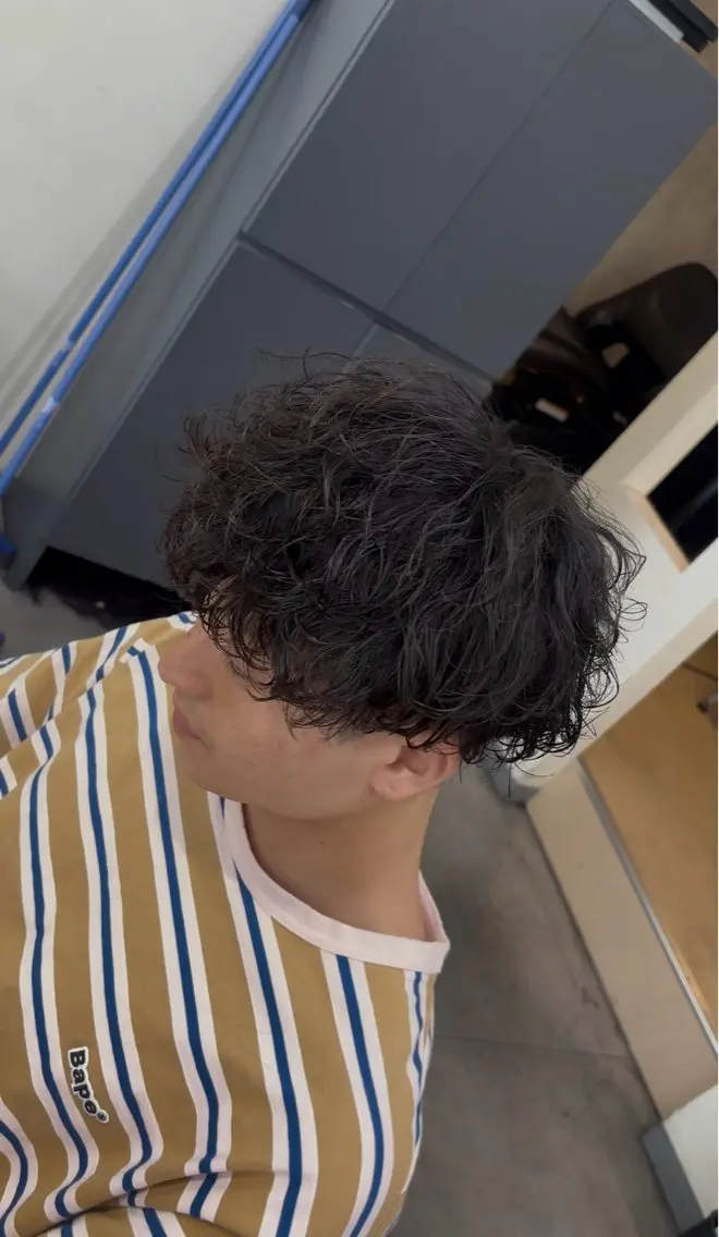 パーマ カット パーマ ❤️🔥京都メンズ パーマ心音❤️🔥のヘアスタイル
