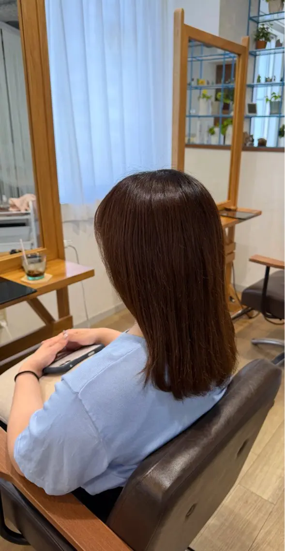 ミディアム トリートメント RENA|透明感 カラー×癒しスパのヘアスタイル