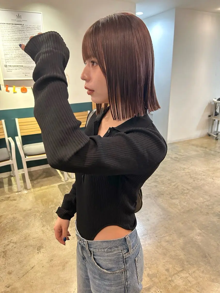 ショート カラー ブラウンカラー ラベンダーカラー ボブ カラーリスト菅野 竜矢🌈のヘアスタイル