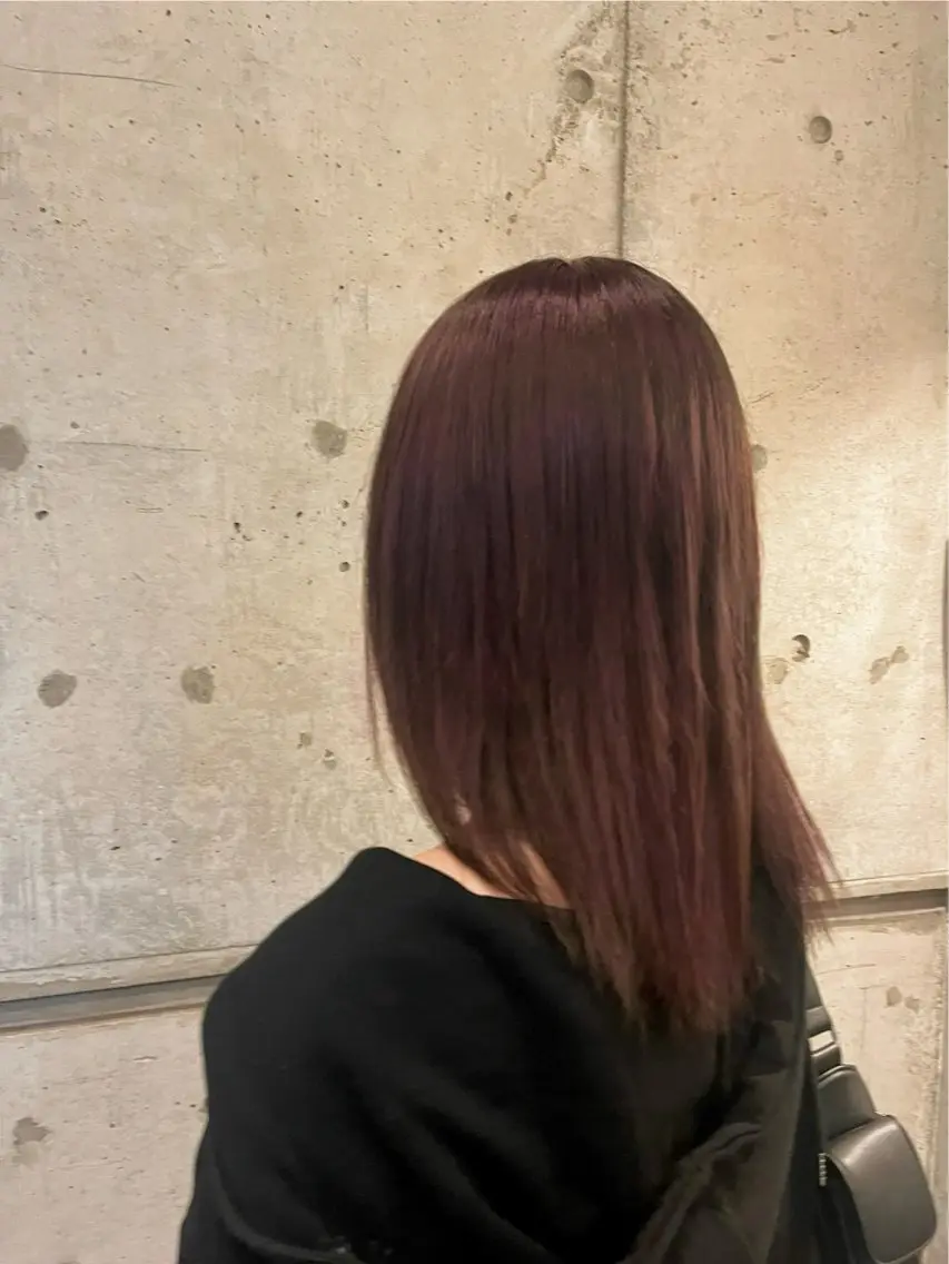 カラー ブラウンカラー ピンクカラー eMu🫧 〜𝑴𝒊𝒖〜のヘアスタイル