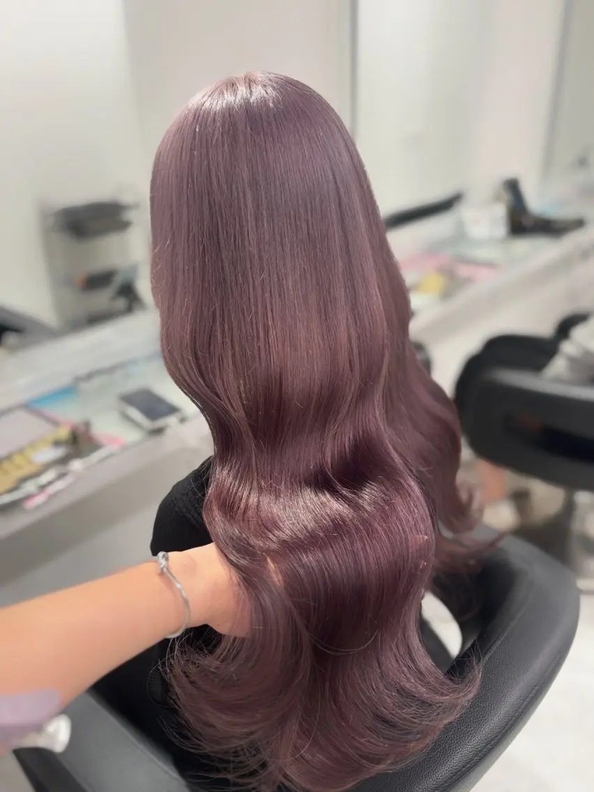 ロング カラー ヘアカラー トリートメント 💖ミルクティー💖 あかり💖のヘアスタイル