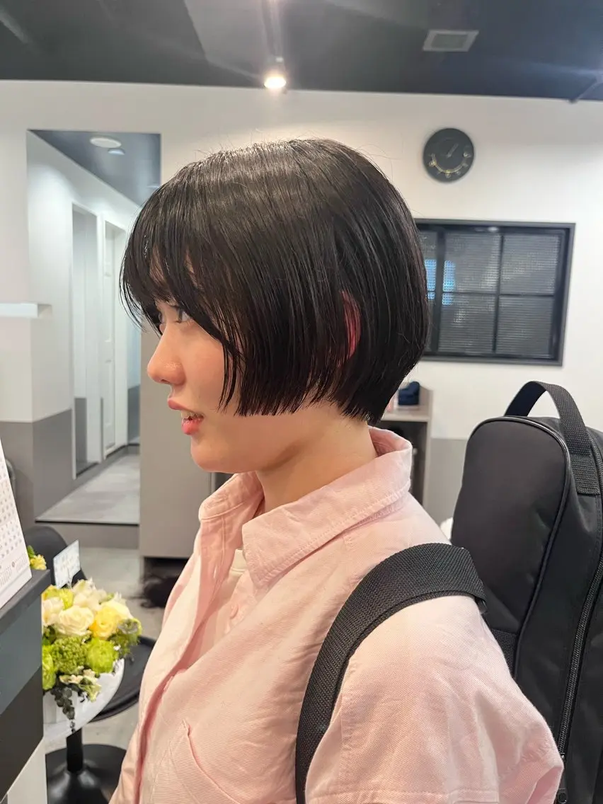 ショート ボブ 伸ばしかけ ショートヘア カット dogstar小林諒 パーマ/レイヤーのヘアスタイル