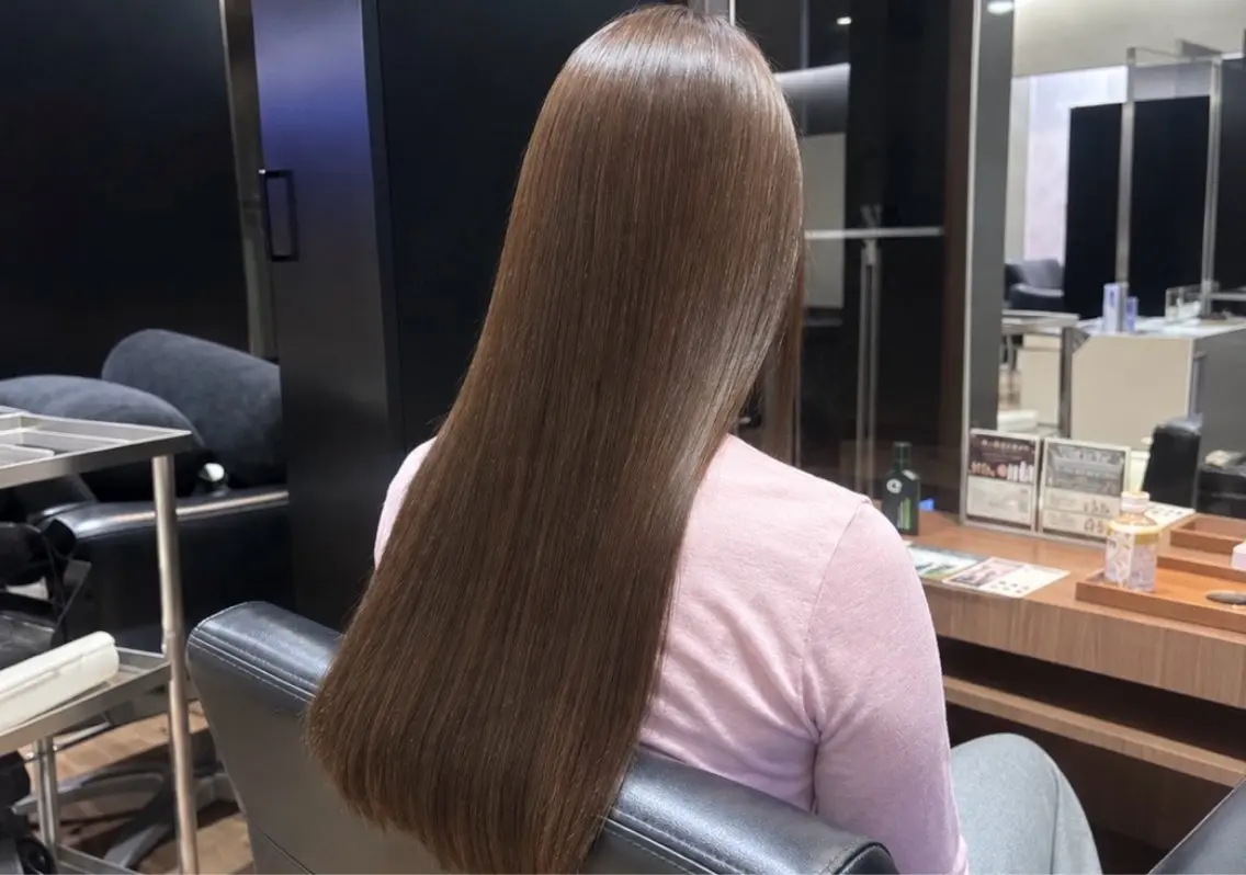 ロング カラー ベージュカラー ヘアカラー トリートメント Centric吉祥寺 /安藤詩乃のヘアスタイル
