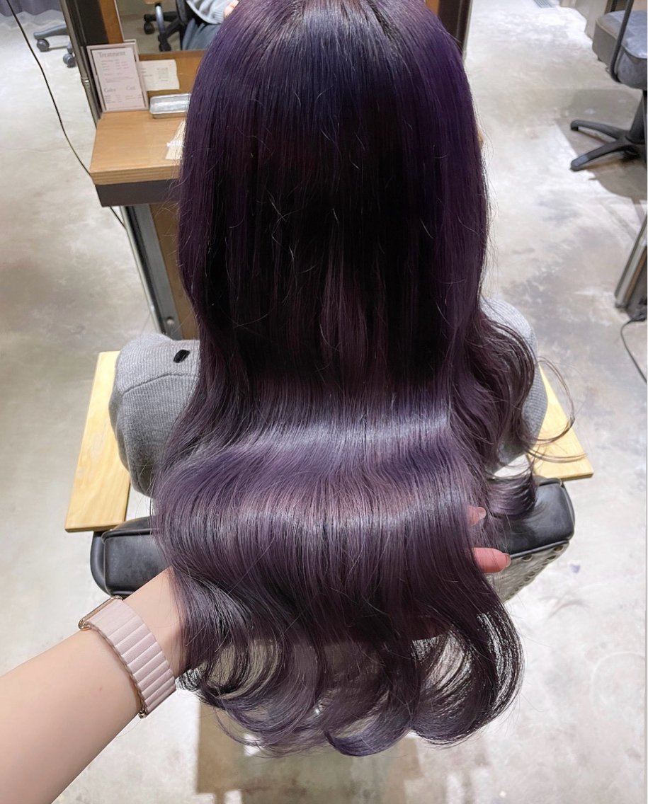 ロング ヘアカラー トリートメント pins 🦋sakiのヘアスタイル