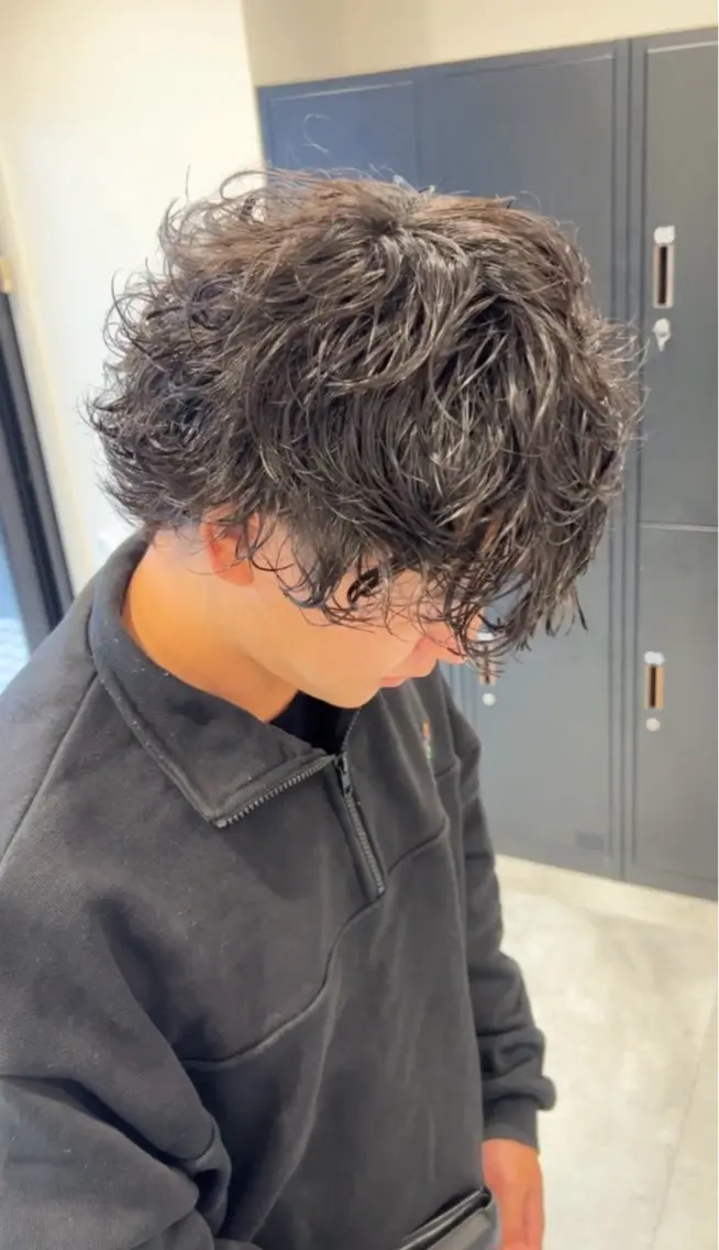 パーマ メンズ カット パーマ HIROMU メンズパーマ/カラーのヘアスタイル