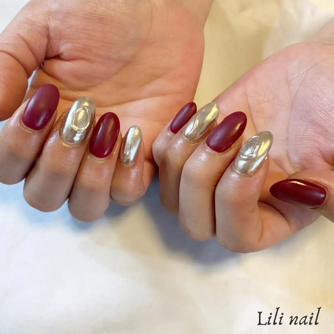 ネイル アートネイル マットネイル 持ち込み ハンドネイル Lilibeauty salonのネイルデザイン