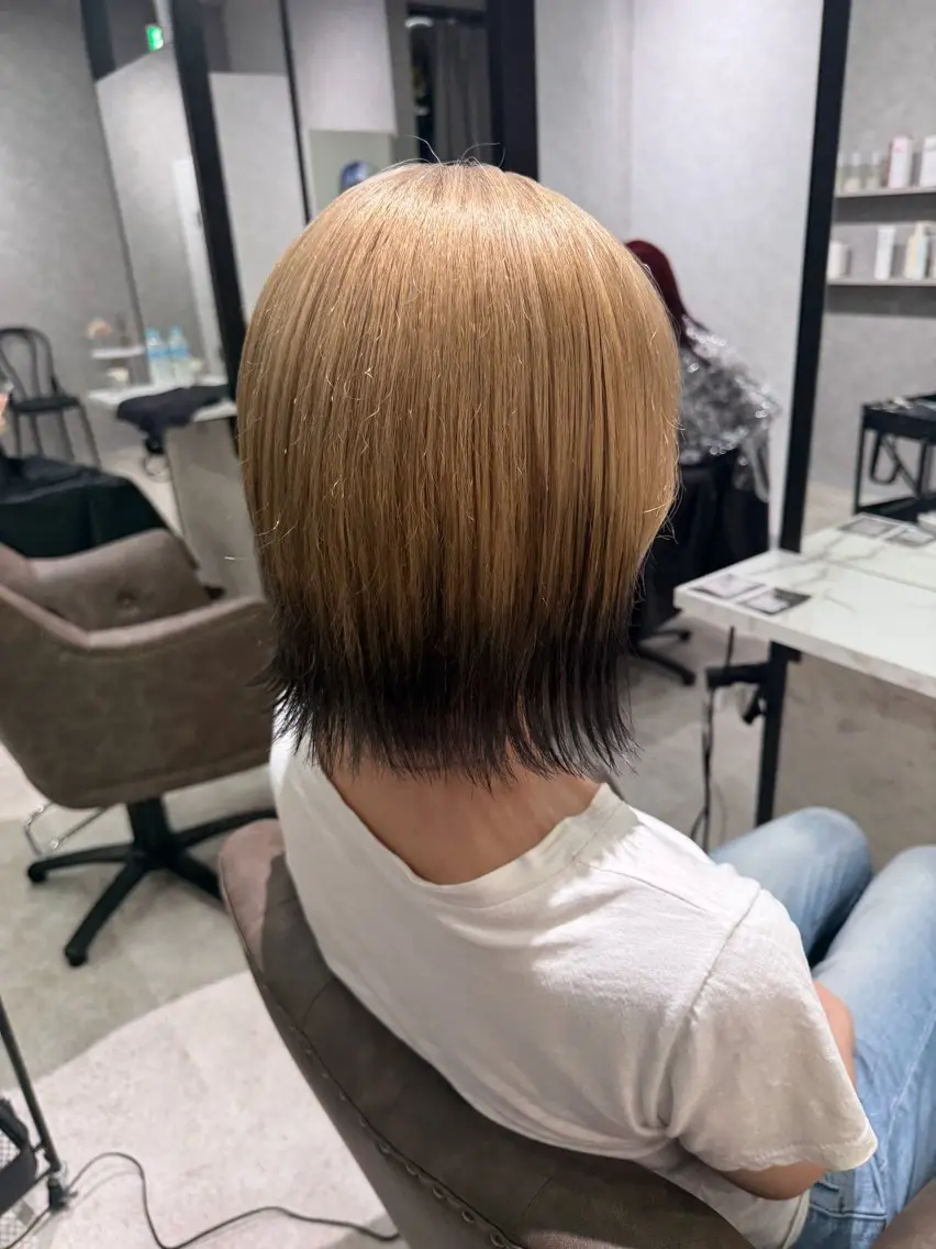 ミディアム 盛れる透明感カラー/ レイヤー/みずき🩰のヘアスタイル