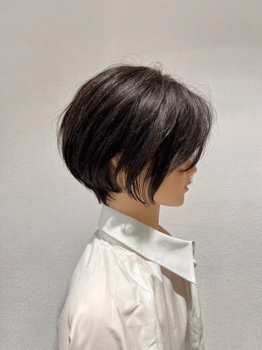 ショート 丸みショート くびれヘア ショートヘア 天神 大名 ショート ボブ 宇土あやかのヘアスタイル
