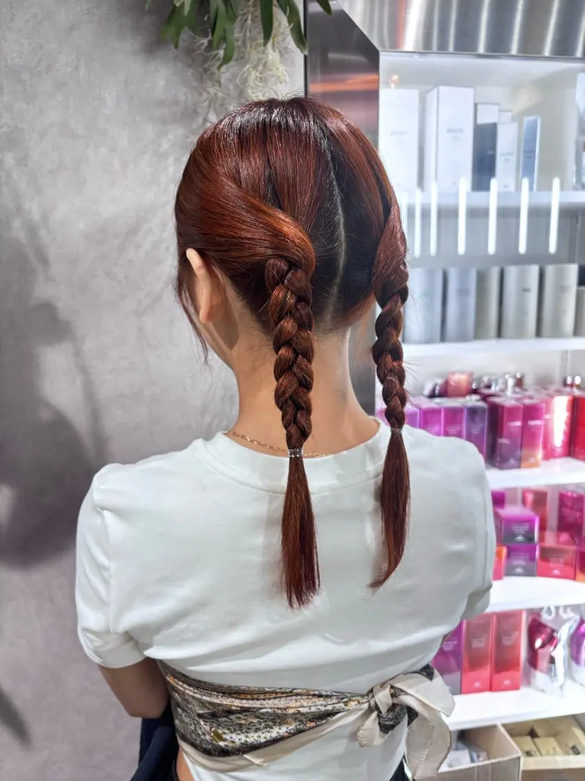 【40%off】ハイトーンカラー+ヘアアレンジ💝の写真
