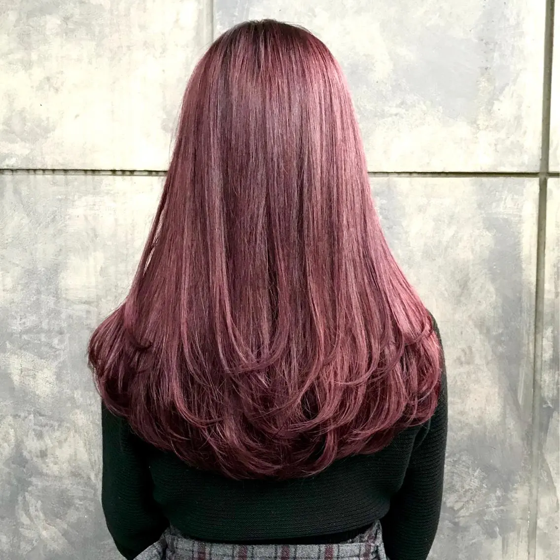 ロング カラー ブリーチ ラベンダーカラー ピンクカラー ピンクラベンダー ヨシンモリ K-POP好き美容師 🇰🇷Kai.Yのヘアスタイル