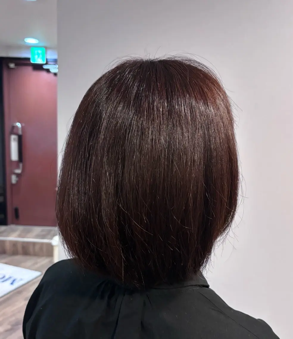 ミディアム カラー ブラウンカラー レッドカラー ヘアカラー 清水 日彩のヘアスタイル