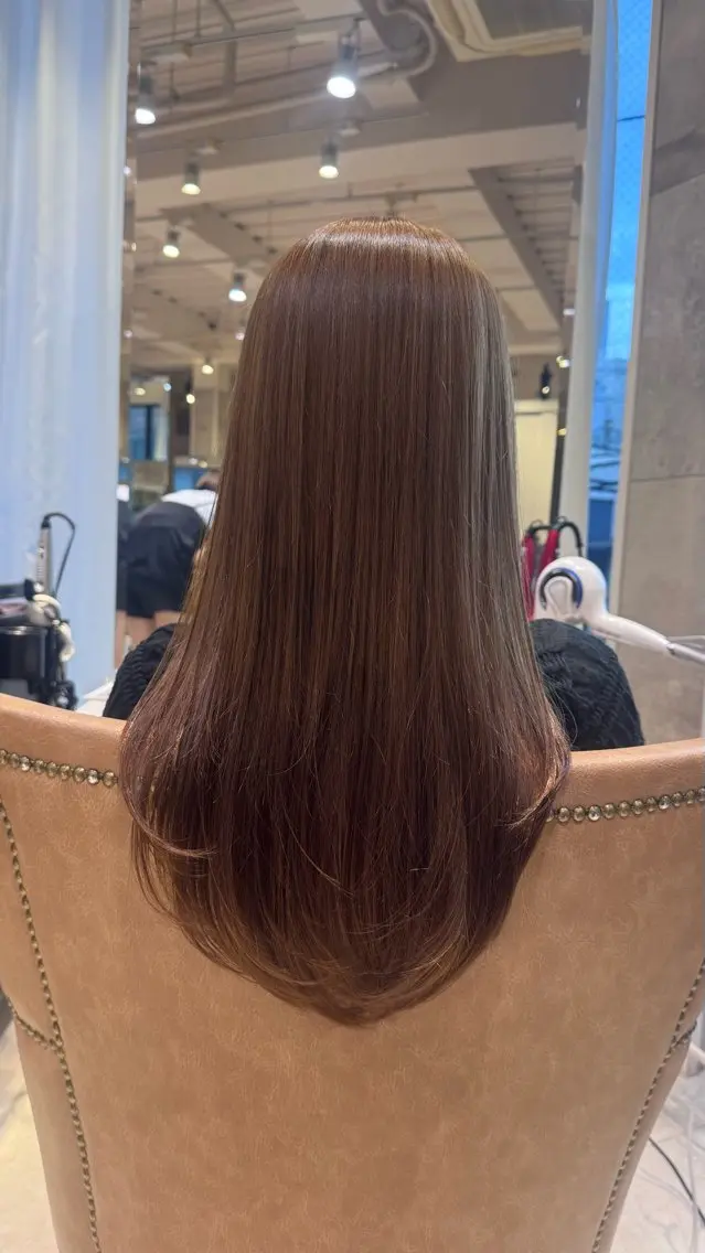 ロング 縮毛矯正 縮毛/髪質改善/ 表参道/まなか🧸のヘアスタイル