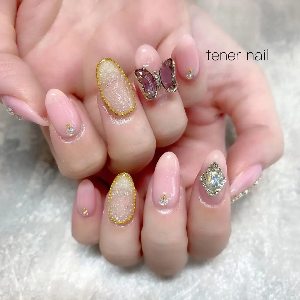 ネイル キラキラネイル テネルネイル tener nailのネイルデザイン