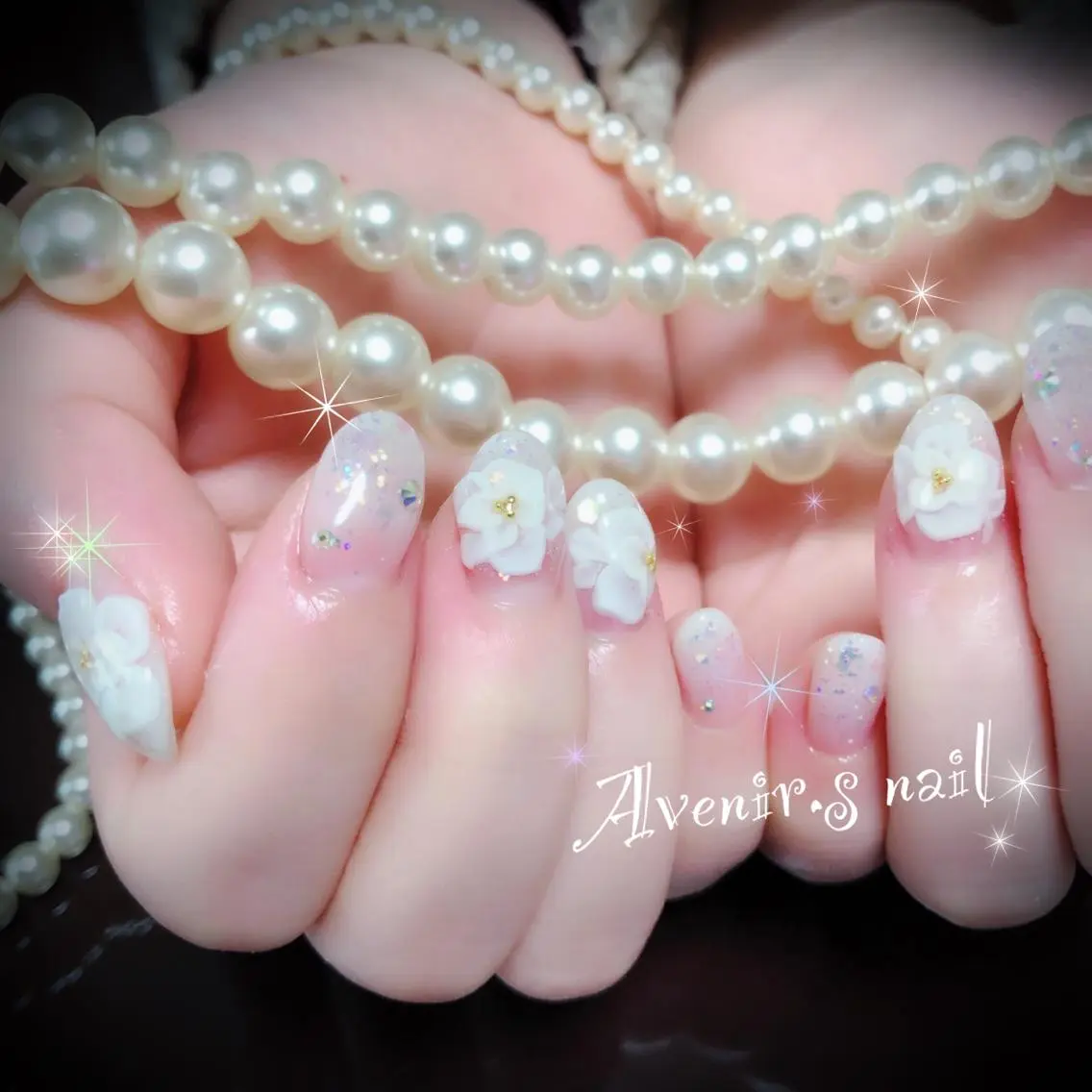 ネイル ブライダルネイル Home Salon Avenir.のネイルデザイン