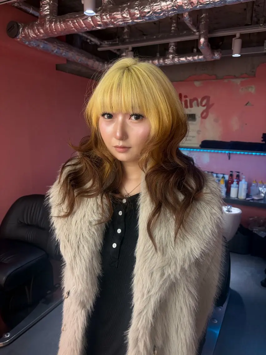 セミロング sara/名古屋 /ハイトーンのヘアスタイル