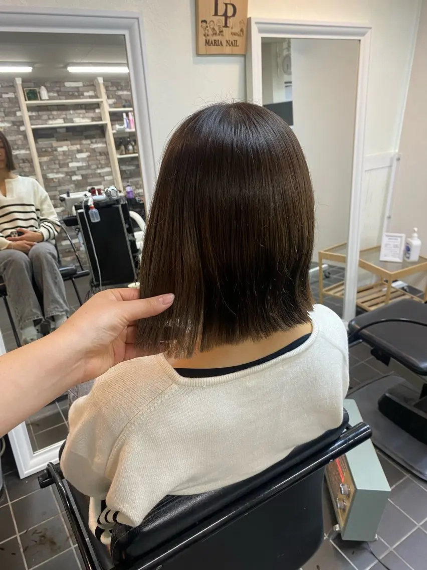 ショート カット ヘアカラー トリートメント ヘッドスパ 川上 麻梨阿のヘアスタイル