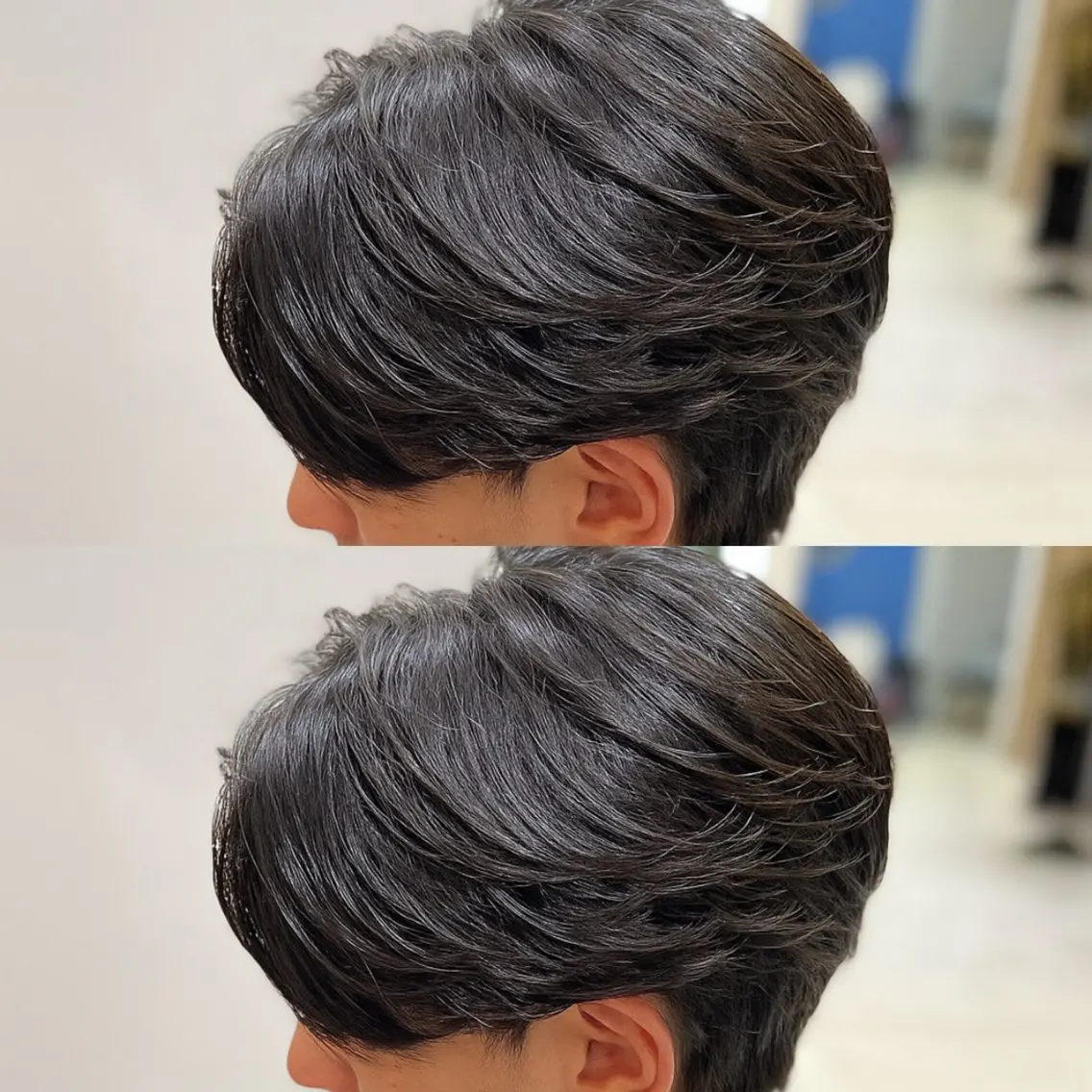 パーマ メンズ センターパート フェザーパーマ メンズパーマ カット パーマ トリートメント ヘアセット 【メンズパーマ✨️ 髪質改善矯正】岩城のヘアスタイル