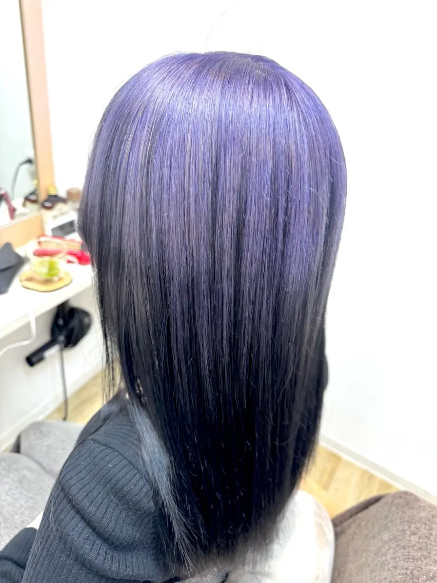 ロング ヘアカラー トリートメント 大阪 美容師 林のヘアスタイル