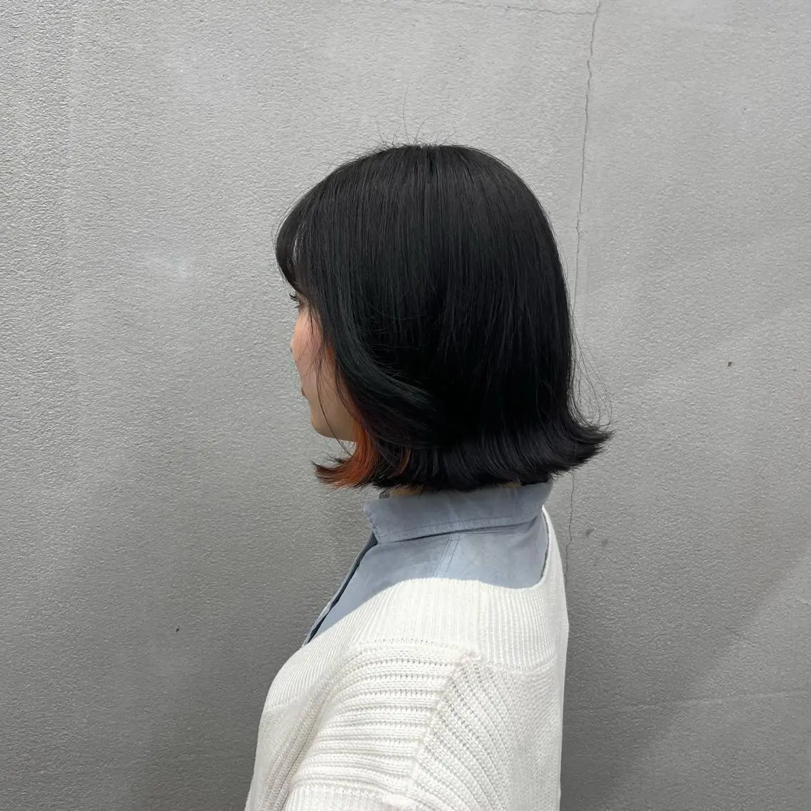 カラー イヤリングカラー ゆりか /透明感カラーのヘアスタイル