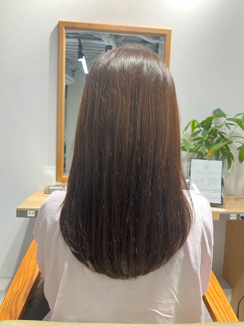 ロング カラー 武田 綺音のヘアスタイル