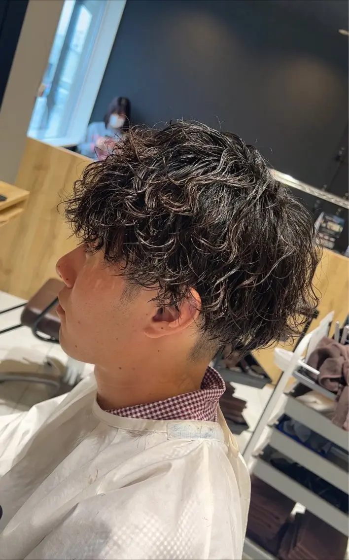 パーマ メンズ メンズパーマ カット パーマ ルクール喜多町店 コムロのヘアスタイル