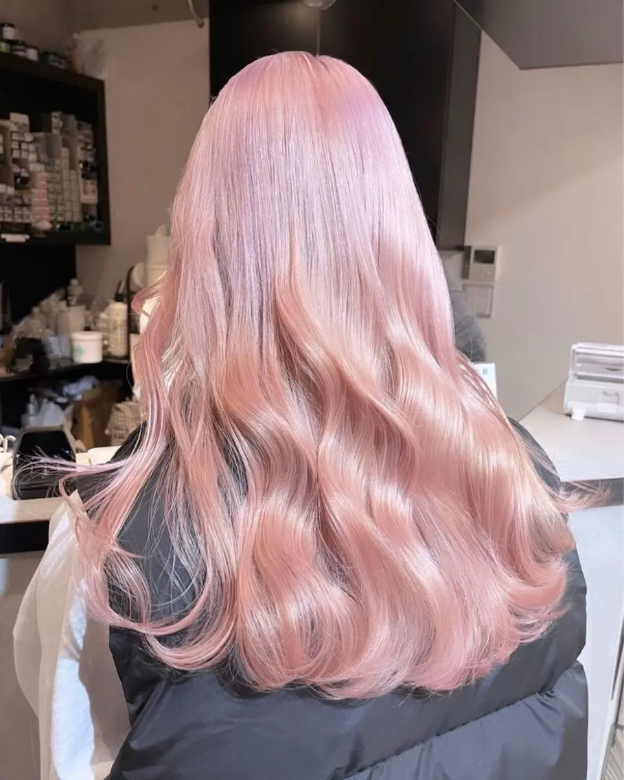 ロング カラー カットパーマモデル 募集🎀SHIONEのヘアスタイル