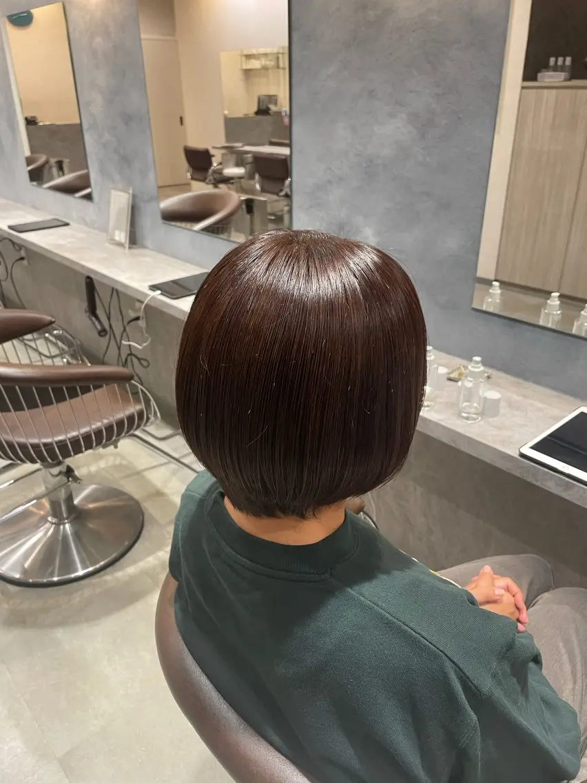 ショート カラー ヘアカラー 田中 里桜奈のヘアスタイル
