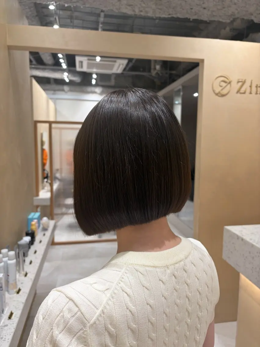 ショート ボブ カット トリートメント 🫧艶髪ボブ🫧 チカのヘアスタイル