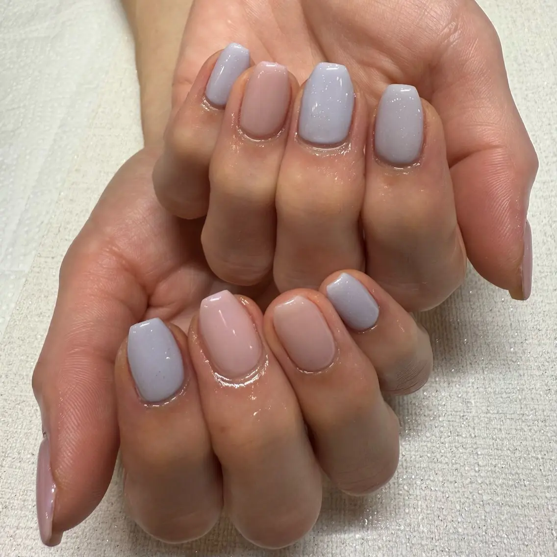 ネイル ラメ(グリッター) ラメグラデーション ワンカラーネイル Rimie wakitaのネイルデザイン