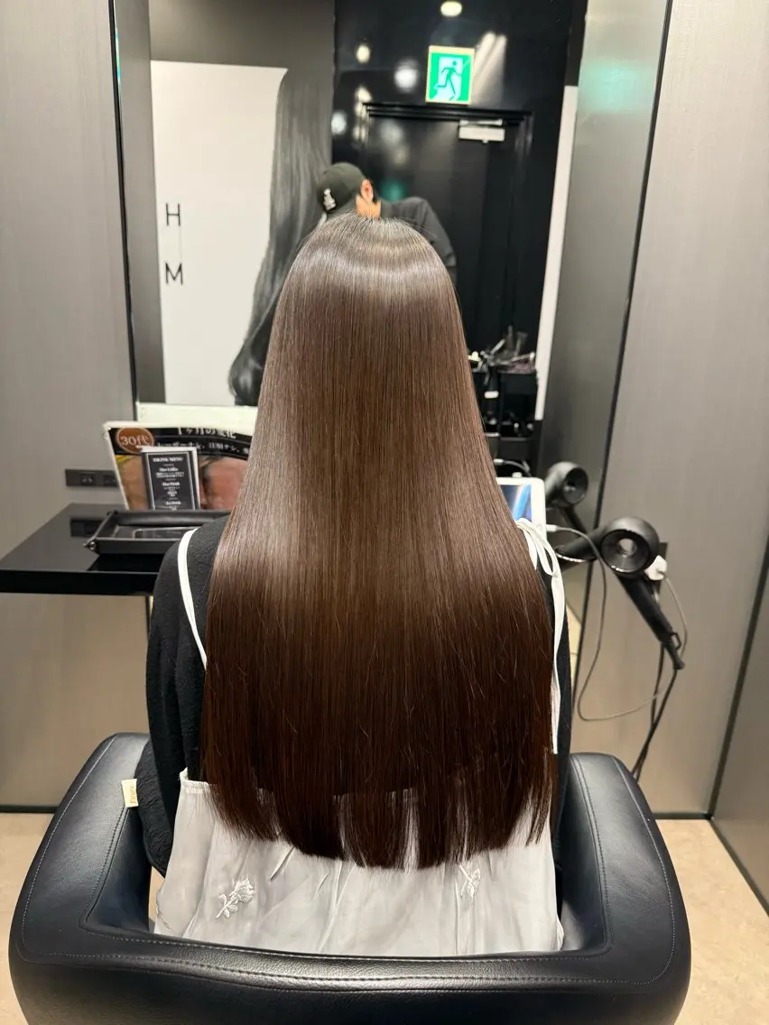 ロング 縮毛矯正 トリートメント 松尾 祐輝のヘアスタイル