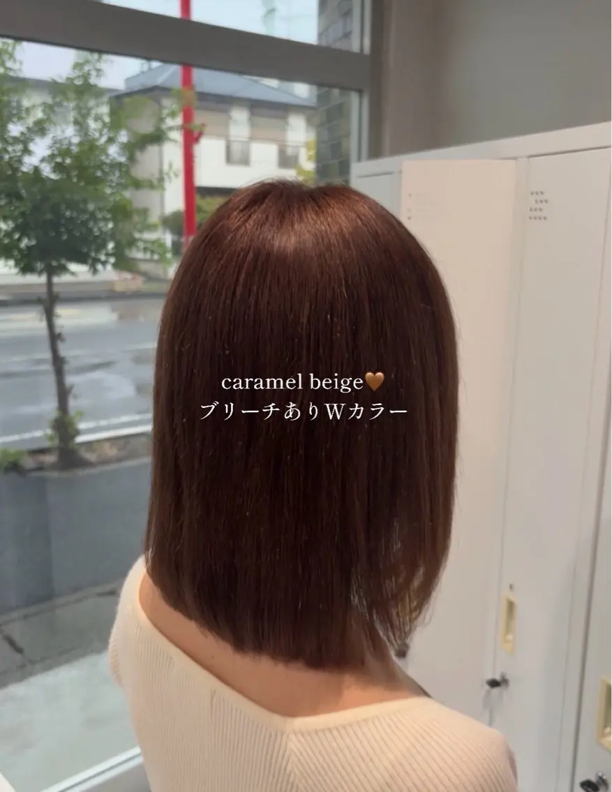 ショート ヘアカラー トリートメント 透明感カラー/ ボブ/miyuu🥣のヘアスタイル