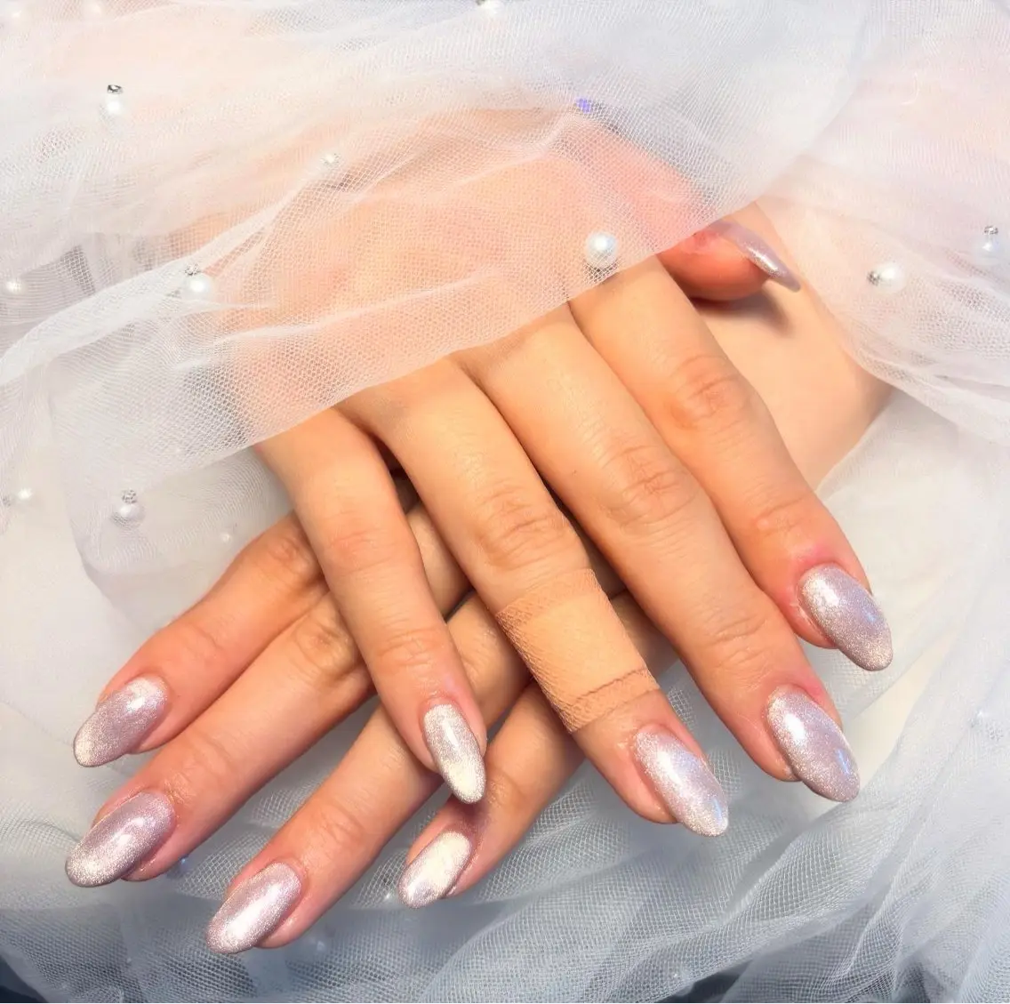 ネイル フラッシュネイル フットネイル フレンチネイル ジェルネイル ガラスフレンチ ハンドネイル Nail salon Natulalのネイルデザイン