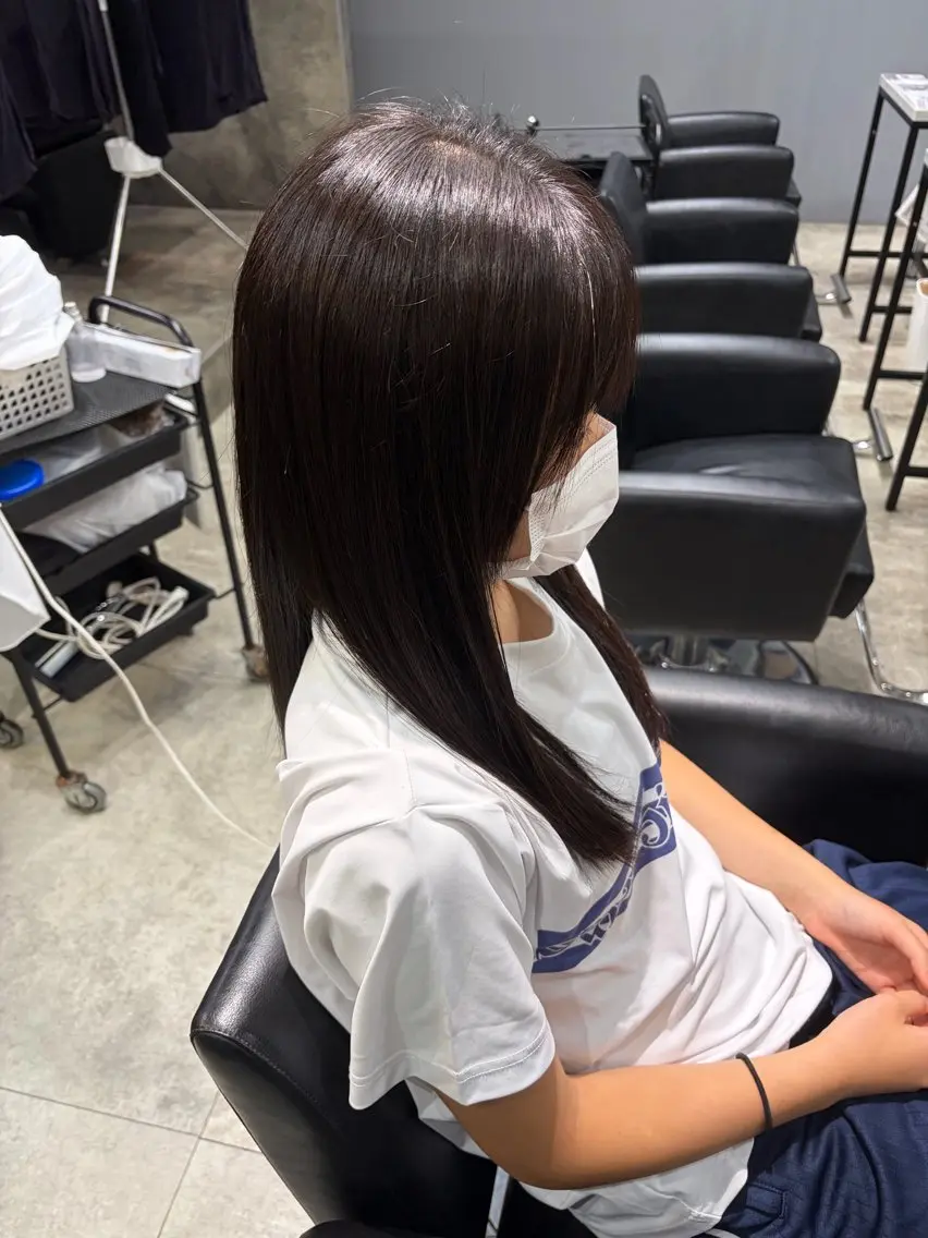 縮毛矯正の写真