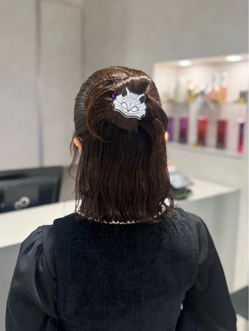 ロング カラー ヘアセット 🐈⬛カチモリ/暖 色/𝐌𝐢𝐤𝐮のヘアスタイル