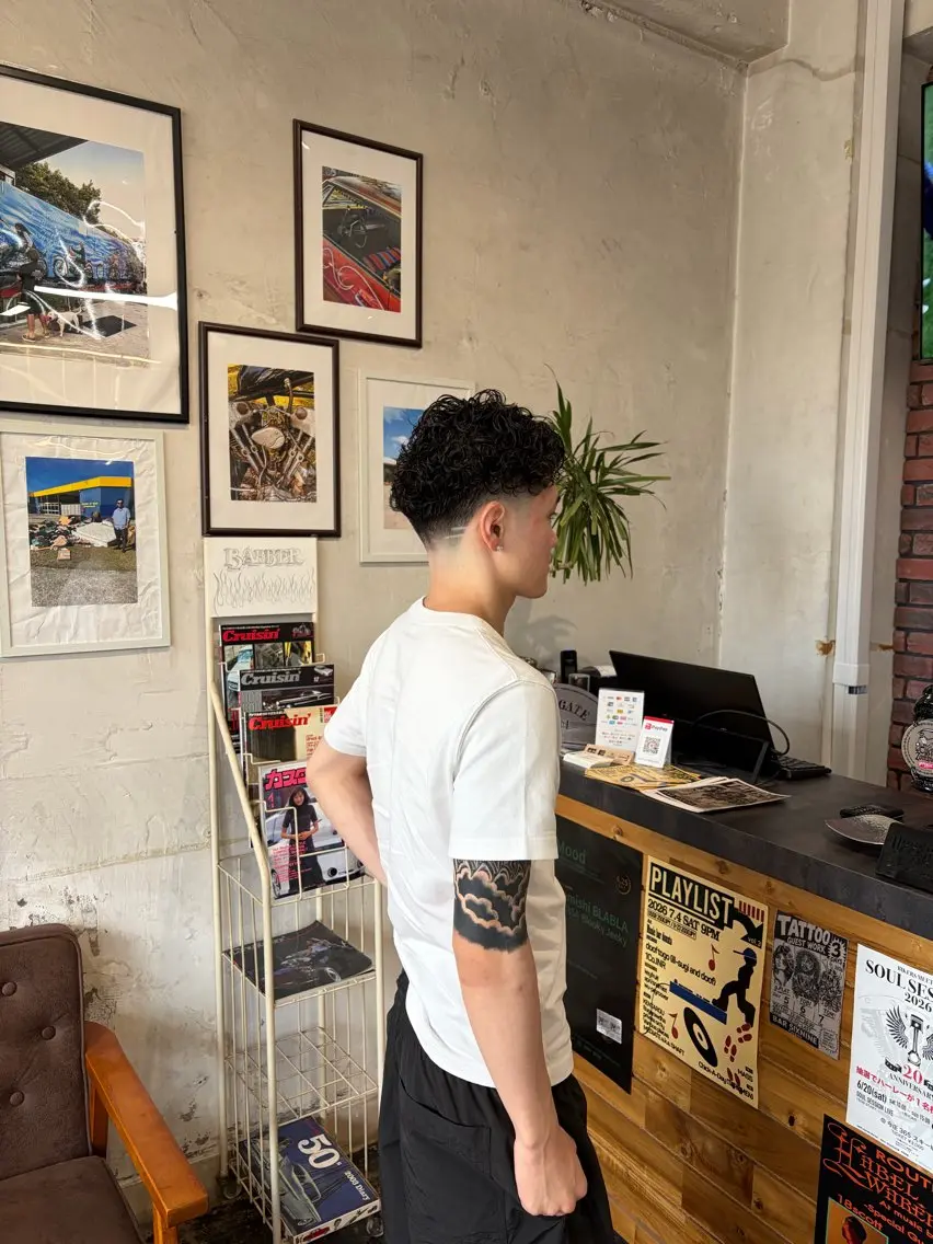 メンズ カット パーマ SANDGATE shionのヘアスタイル