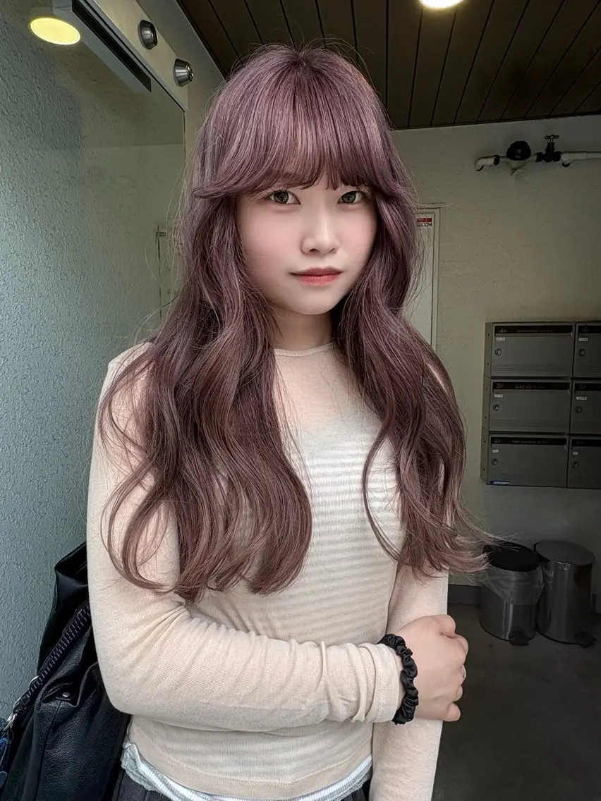 ロング ヘアカラー siki yuikaのヘアスタイル