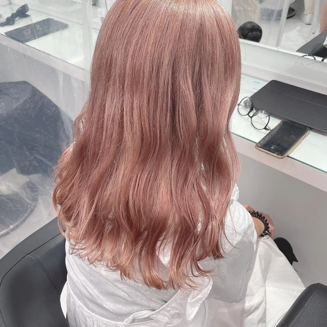 ロング カラー ヘアカラー トリートメント ヘアセット ウルフカットマスター みつきのヘアスタイル