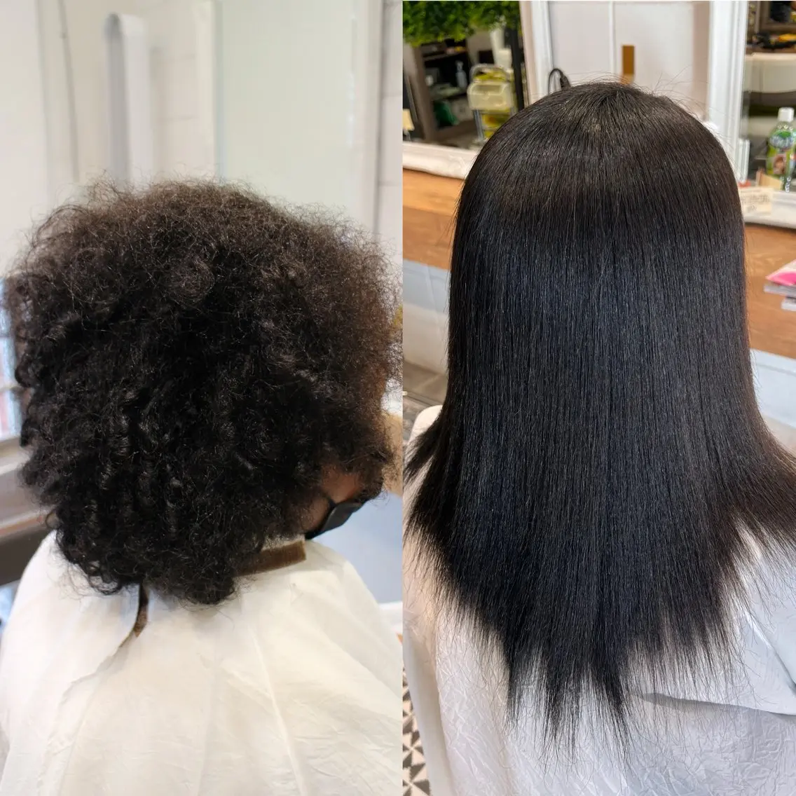セミロング カット 縮毛矯正 元村貴裕   ・ 美髪矯正natyのヘアスタイル