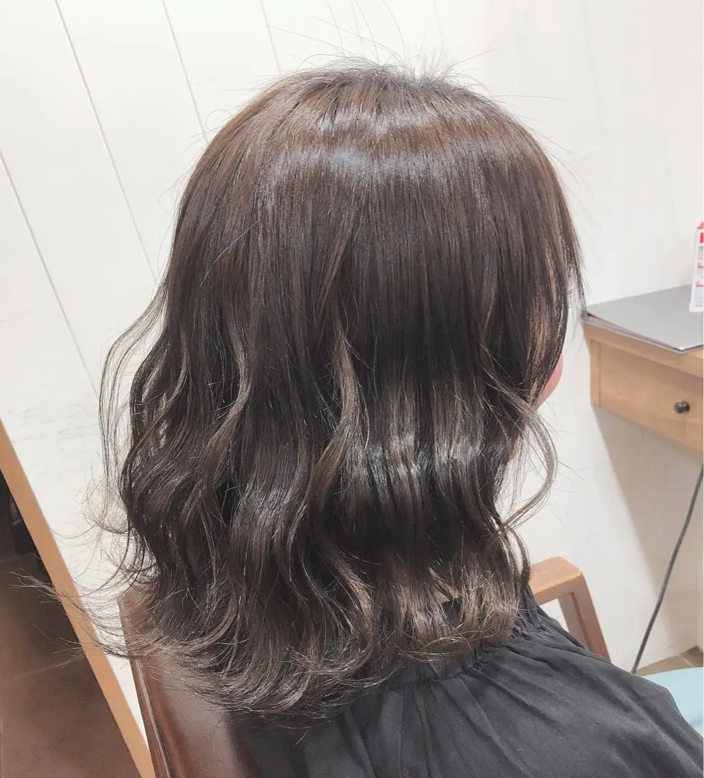 ミディアム カラー ヘアカラー 清永 隆二のヘアスタイル