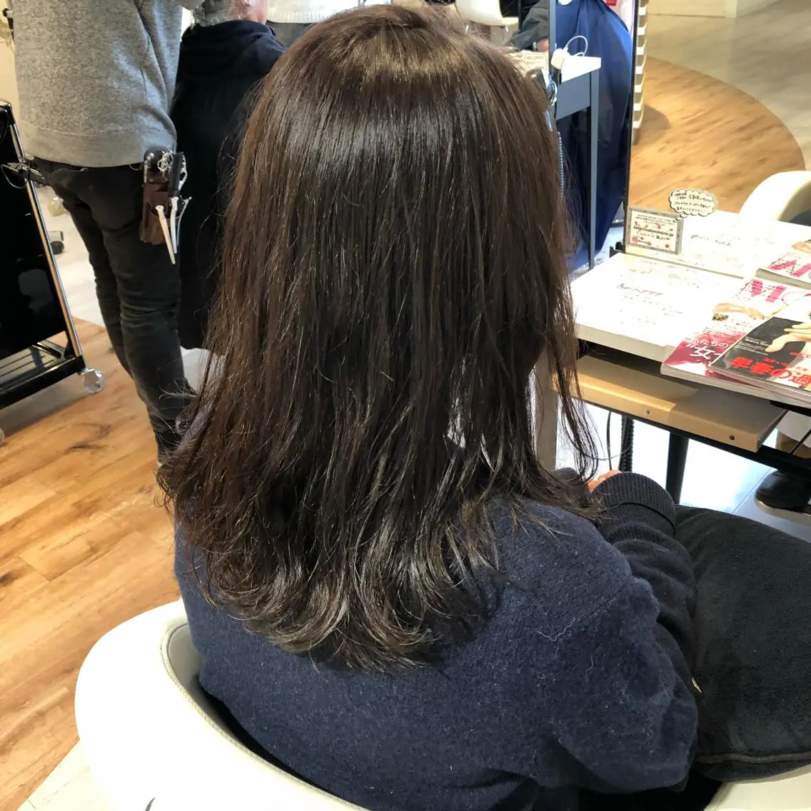 ミディアム カラー 金子 富士のヘアスタイル