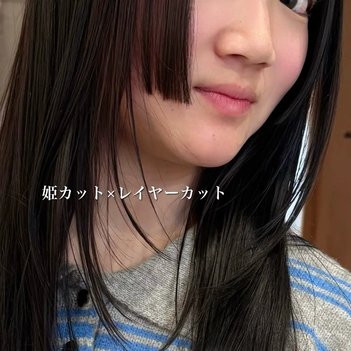 ロング 姫カット レイヤーカット カット レイヤーカット/ボブ /春日井🍏鵜飼元喜のヘアスタイル